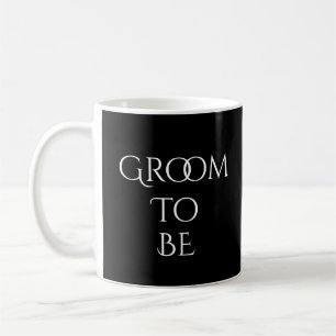Groove Schwarz mit weißer Typografie Kaffeetasse