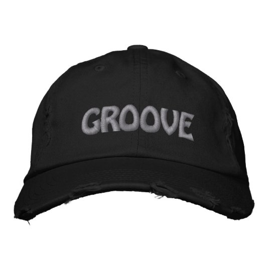 GROOVE SILVER BESTICKTE BASEBALLKAPPE (Vorderseite)
