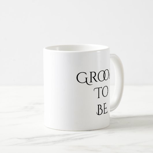 Groove to Be White mit Black Typografy Kaffeetasse (VorderseiteRechts)