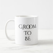 Groove to Be White mit Black Typografy Kaffeetasse (Links)
