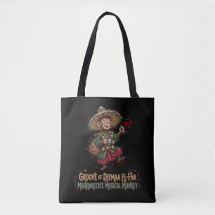 Groove von Djemaa El-Fna Marrakech Musical Monkey Tasche