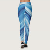 Groove Waves 70er Psychedelic Line Muster Leggings (Rückseite)