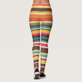 Groove Waves 70er Psychedelic Line Muster Leggings (Rückseite)