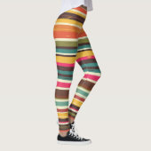 Groove Waves 70er Psychedelic Line Muster Leggings (Rechts)