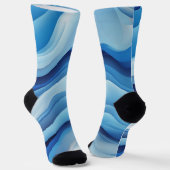 Groove Waves 70er Psychedelic Line Muster Socken (Gewinkelt)