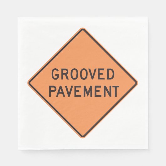 Grooves Pflasterstraßen signieren Napkins Serviette (Vorderseite)