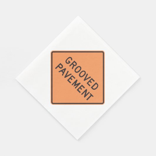 Grooves Pflasterstraßen signieren Napkins Serviette (Ecke)