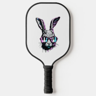 Groovi Rabbit Sonniges Gesicht mit Sonnenbrille Os Pickleball Schläger