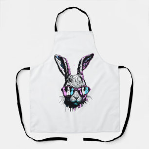 Groovi Rabbit Sonniges Gesicht mit Sonnenbrille Os Schürze