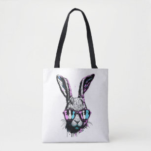 Groovi Rabbit Sonniges Gesicht mit Sonnenbrille Os Tasche