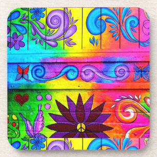 Groovie Hippie-Untersetzer Getränkeuntersetzer