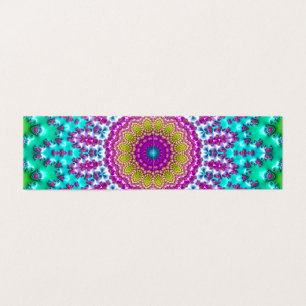 Groovige farbenfrohe Juwel-Ton-Boho-Fraktal-Mandal