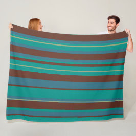 Groovige gestreifte Vintage Retro Streifen Fleecedecke