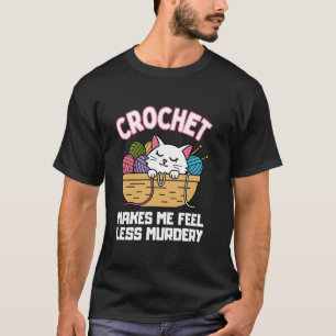Groovige Häkeln Kunst Für Männer Frauen Häkler Cro T-Shirt