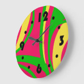 Groovige psychedelische Wanduhr (Winkel)