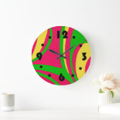 Groovige psychedelische Wanduhr (Zuhause)