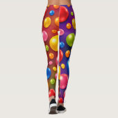 groovige Punkte  Leggings (Rückseite)