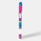 Groovige Retro-Blumenmuster personalisiert Case-Mate iPhone Hülle (Rückseite / Rechts)