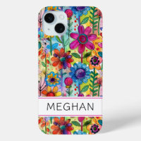 Groovige Retro-Flower-Power-Personalisierung