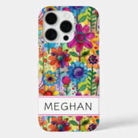 Groovige Retro-Flower-Power-Personalisierung