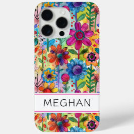 Groovige Retro-Flowerpower-Personalisierung Case-Mate iPhone Hülle