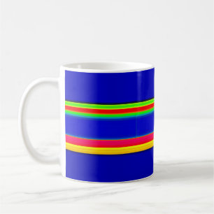 groovige Streifen Kaffeetasse