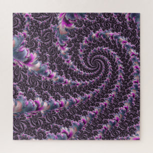 Groovige Trippy Funky psychedelische Spiral-Frakta Puzzle