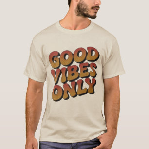 Grooviger Alles-Gute-Vibes-Ästhetik-Grafik-Shirt T-Shirt