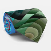 Grooviger farbenfroher Fluid-Patchwork-Abstrakt-Mo Krawatte (Gerollt)