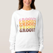 Grooviger Retro-Pullover Sweatshirt (Vorderseite)