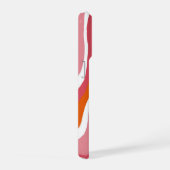 Grooviger Spaß Bunter Orange und Rosa Strudel iPhone Hülle (Rechte Seite)