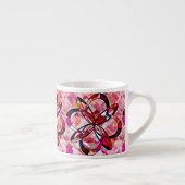 grooviges abstraktes Design Espressotasse (Rechts)
