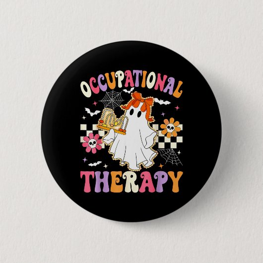 Grooviges Leben eines OT Ergotherapeuten Geistes Button (Vorderseite)