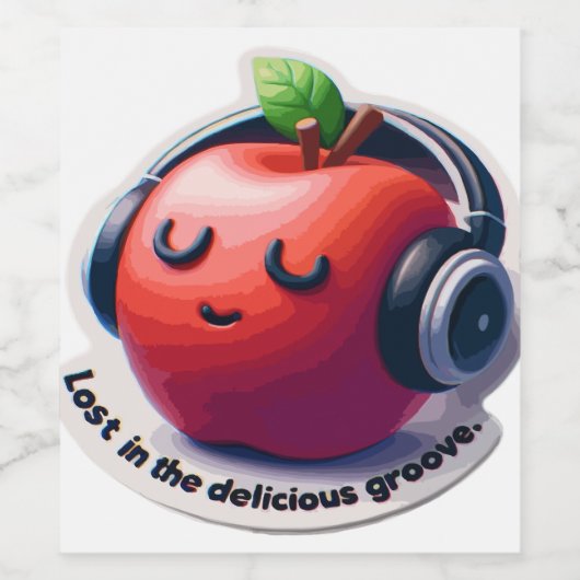 Groovin' Apple Weinetikett (Einzelnes Label)