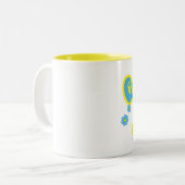 Groovin' für Jesus Retro Stil Christlich Zweifarbige Tasse (Vorderseite Links)