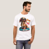 Groovin Paws - Dackel Music T-Shirt (Vorne ganz)