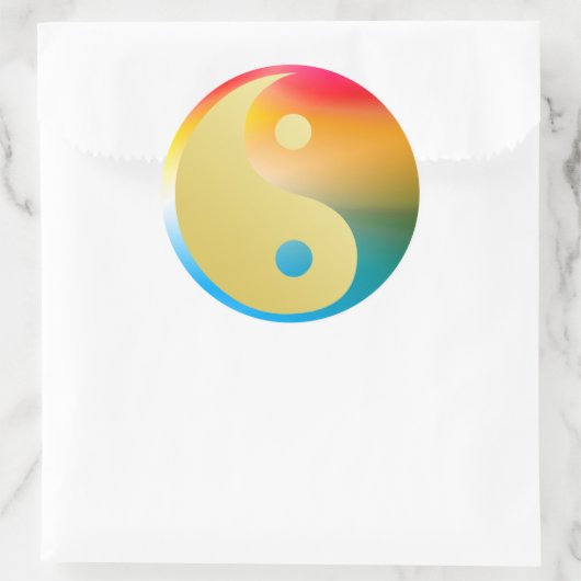 Groovin' Yin und Yang Sticker (Tasche)