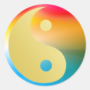 Groovin' Yin und Yang Sticker