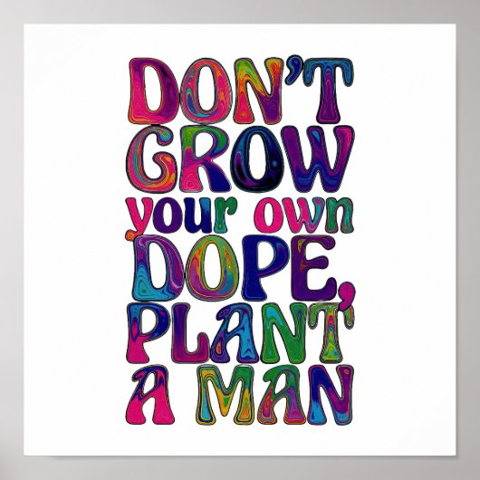 Groovology – Worte pflanzen Poster (Vorne)