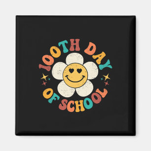 Groovy 100 Days of School Hippie Floral Teacher St Magnet