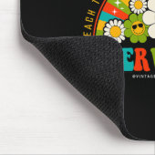 Groovy 100 Days of School Lehrer Intervention qu Mousepad (Ecke)