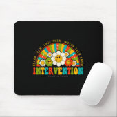 Groovy 100 Days of School Lehrer Intervention qu Mousepad (Mit Mouse)