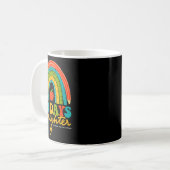 Groovy 100 Days of School Rainbow 100 Days Brighte Kaffeetasse (Vorderseite Links)