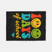 Groovy 100 Days of School Student Lehrer Kinder Hi Fleecedecke (Vorderseite (Horizontal))