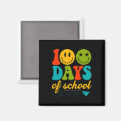 Groovy 100 Days of School Student Lehrer Kinder Hi Magnet (Vorderseite/Rückseite)