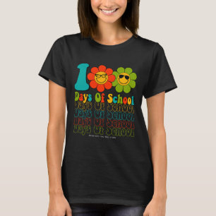 Groovy 100 Days of School Student Lehrer Kinder Hi T-Shirt
