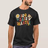 Groovy 100 Days Smarter Hippie Lehrer 100 Days of T-Shirt (Vorderseite)