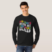 Groovy 100 Days With My Awesome Class 100th Day Te T-Shirt (Vorne ganz)