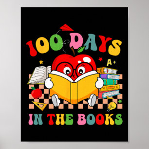 Groovy 100 Tage Im Buch Lesen 100. Tag Der Poster