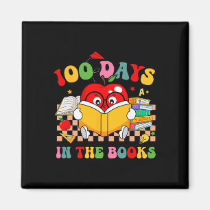 Groovy 100 Tage in den Büchern Lesen des 100. Tage Magnet